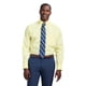 thumbnail image 1 of Camisa de vestir IZOD de tela elástica resistente a las arrugas para hombre, amarilla, 1 of 4