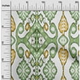 thumbnail image 2 of oneOone Rayon Green Fabric Asian Ikat Fabric For Sewing Printed Craft Fabric By The Yard 56 Inch Wide-9303, 2 of 4