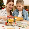 thumbnail image 6 of ROBOTIME Christmas Candy Stall Dollhouse Kit,DIY Miniature House Building Sets,3D Wooden Puzzles Tiny Home Craft Kits,Gifts for Kids Teens Adults, 6 of 7