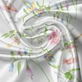 thumbnail image 5 of Ambesonne Flower Valance Pack of 2, Blossoms and Butterflies, 42"X12", Sky Blue Pink Green, 5 of 5