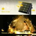 thumbnail image 6 of 2 Packs 66ft 200 LED Solar Outdoor String Lights, Solar Powered Fairy Lights, Copper Wire Lights, Waterproof Outdoor String Lights for Garden Patio (Warm color), 6 of 8