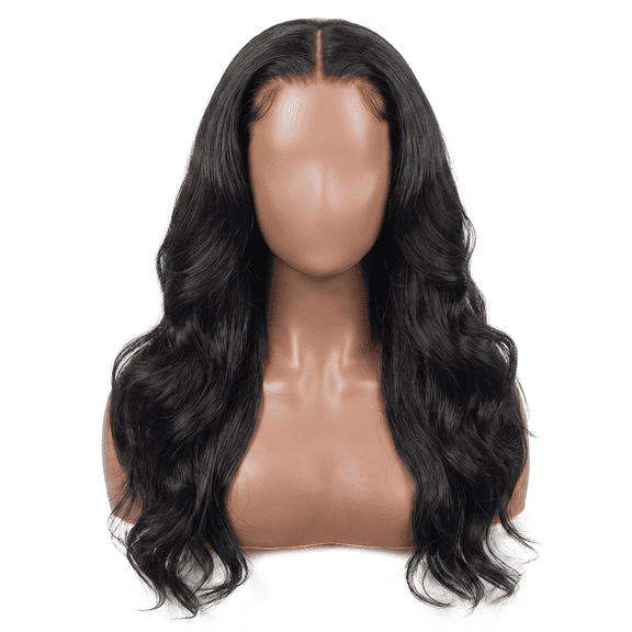 MoHern Wigs for Wome 28 Inch Long Wavy Head Coverings For Women Black Body Wave Mermaid Hair Lace Front Wigs And Toppers For Elegant Daily Wear Party And Natural Glamour Look