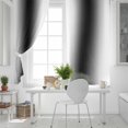 thumbnail image 5 of Fsddascl Black Ombre Blackout Curtains for Bedroom/Living Room, Thermal Insulated Kitchen Curtains, Farmhouse Stripes Modern Art Grommet Darkening Window Treatment Drapes 42"x84"x2, 5 of 8