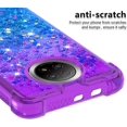 thumbnail image 4 of for Xiaomi Redmi Note 9 5G Case, Creativity Clear Quicksand Glitter Flowing Liquid Floating Soft TPU Case w/Stand Bling Diamond Sparkle Phone Cover for Xiaomi Redmi Note 9 5G JB Purple Navy, 4 of 7