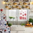 thumbnail image 5 of 2 Pack Valances for Window, Construction Truck Short Curtains for Kitchen Bedroom Living Room, Cartoon Grips and Bulldozers Beige Rod Pocket Small Window Treatment Valance Drapes 60 x 18 Inch, 5 of 8