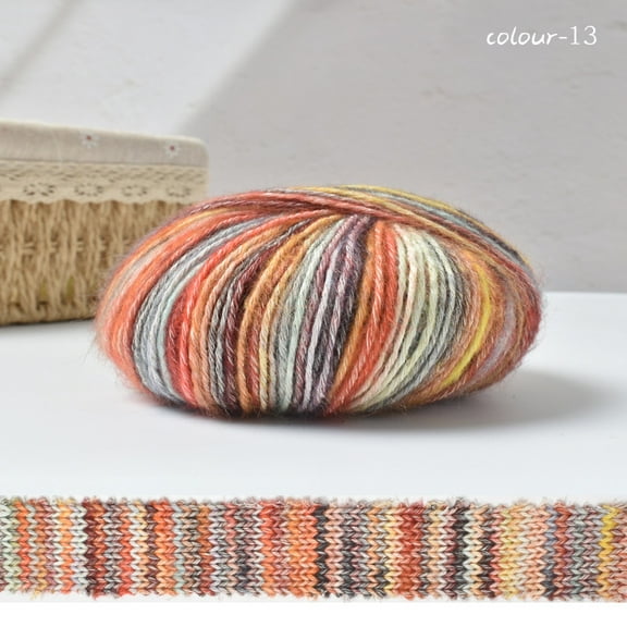 Zhuge Cotton Yarn, Multicolor Yarn for Knitting, Crocheting, and Crafts,100G,M