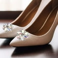 thumbnail image 2 of 2Pcs Rhinestone Shoe Clips Jewelry patch Decoration Bridal Shoe Crystal Shoe Buckle Wedding Dress Diamond, 2 of 7