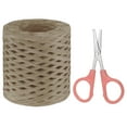 thumbnail image 1 of Unique Bargains Raffia Ribbon, Natural Raffia String with Scissor, Light Brown, 218 Yards, 1 of 7