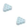 thumbnail image 4 of Inteprter Sirva cubitos de hielo con formas hermosas con un elegante molde de hielo como regalo en Navidad o cumpleaños Moldes para cubitos de Triángulo azul 2Conjunto, 4 of 6