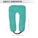 thumbnail image 5 of Almohada Ergonómica para el Cuello del Automóvil, Soporte Ajustable, Verde Oscuro, 1 Pcs, 5 of 7