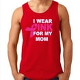 thumbnail image 2 of Men's I Wear Pink For My Mom Printed TANK TOP Soft and Comfy Tank Top, Lightweight Tank Top Color Red Mens Tee Tank Top Small, 2 of 3