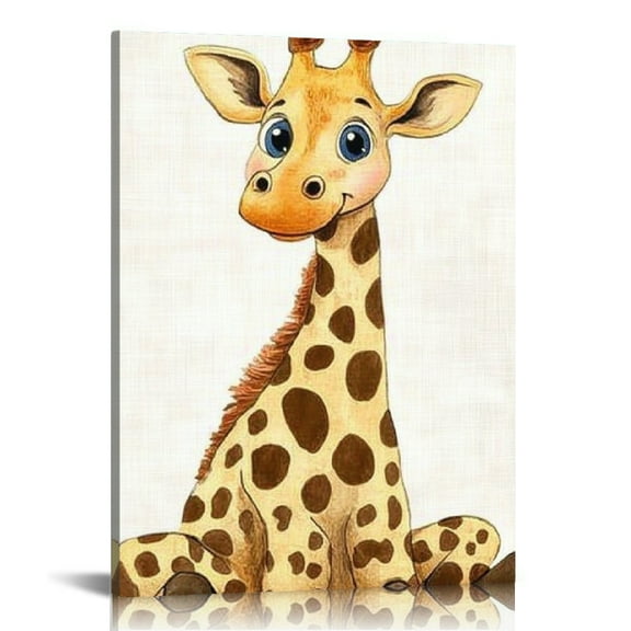 FCXZI Giraffe Ready to Hang Canvas Wall Art Home Decor 12x16 12x16in