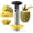 Black, variant on Pineapple Corer and Slicer Tool, Pineapple Cutter and Corer, Stainless Steel Pineapple Peeler, Easy Pineapple core remover decorer, Eye Removal Tool, Pelador De Piña (Black with Measure marks)