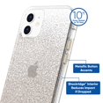 thumbnail image 4 of onn. Gold Glitter Fade Phone Case for iPhone 12/ iPhone 12 Pro, 4 of 6