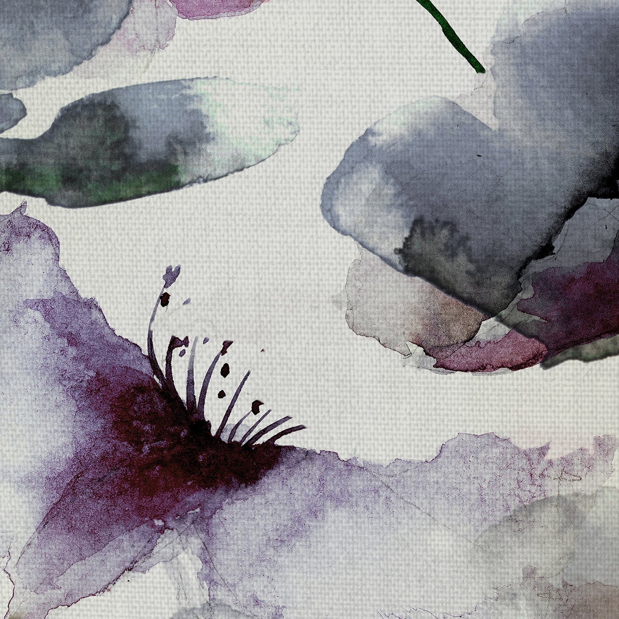 Masterpiece Art Gallery Violet Flower Transparencies by Belle Maison Canvas Art 22" x 28"