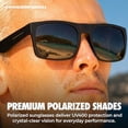 thumbnail image 4 of Grinderpunch XL Polarized Men's Oversized Sunglasses Big Heads Wide Face Large Head Fit Sports Driving Fishing Extra Wide Sunglasses, 4 of 10
