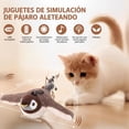 thumbnail image 2 of Juguetes Interactivos para Gatos, Pajarito Volador para Gatos con Sensor de Movimiento Y Sonido Realista,Juguetes Gato con Varita Juguete con Ventosa, Recargable por USB, 3 Modos,Juguete Gato, 2 of 8