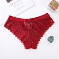 thumbnail image 2 of Panties For Women Crochet Lace Lace Up Hollow Out Underwear Nylon Spandex 1 Piece Red Size S-Xl Women's Panties, 2 of 9
