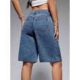 thumbnail image 5 of EMMIOL Women's Denim Shorts Mid-Low Waist Jean Shorts for Women,Y2K Vintage Fall Streetwear XS-XXXL, 5 of 8