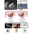 thumbnail image 2 of Lentes de Lectura AEZUNI Sobredimensionados con Montura Grande Rosa, 2 of 6
