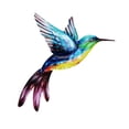 thumbnail image 1 of Iron Hummingbird Wall Decor, Hanging Wall Sculpture Metal Hummingbird Statue Blue, 1 of 8