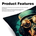 thumbnail image 2 of Dog Retro Chair Pillow Covers Set with Velvet Material, Unique Patterns, 16x16, 18x18, 20x20 Inches, 2 Items Included for Throw Pillows, Pillow Inserts,for Various Occasions, 2 of 6