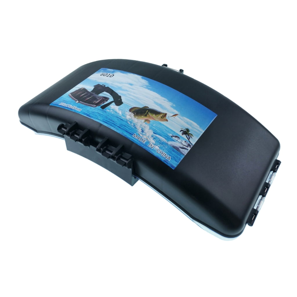 ANXPTIME Portable Fishing Tackle Box Plastic Baits Lures Waist Box with Belt Easy to Use