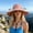 Pink, variant on MOAOASPER Wide Brim Solar Fan Sun Hat For Men, Breathable UV Protection Cooling Cap, For Fishing Hiking Camping, Outdoor Summer Sun Hat