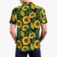 thumbnail image 4 of Daiia Sunflower 1 Pattern Men’s Polo Shirts,Solid Deck Shirt,Classic Fit, Breathable Cotton Polo for Casual and Sport Wear-Large, 4 of 9