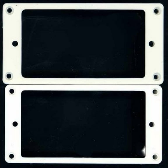 Allparts Slanted Humbucker Ring Sets of 2, White