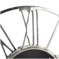 thumbnail image 4 of DecMode 35" Silver Aluminum Geometric Open Frame Wall Clock with Black Glass Center, 4 of 7