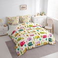 thumbnail image 2 of Erosebridal Colorful Camping RV Car Bedding Comforter Set 7 Pieces For Kids Teens,Happy Adventure Full Bedding Set For Boys Girls,Grey Reversible, 2 of 6