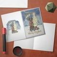 thumbnail image 3 of Merry Christmas German Shorthaired Pointer Snowy Winter with Tree Decorations 5x7in Folded Greeting Card GSP Lover Dog Gift Single Note Card with Envelope - 12020, 3 of 5