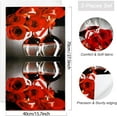 thumbnail image 4 of Red Wine Rose Kitchen Towels Decorative Set of 2 Soft Absorbent Dish Towels Hand Towels Farmhouse Decor for Kitchen Bathroom Home Decorations 16"x 28", 4 of 6