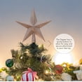 thumbnail image 4 of Adorno para árbol, estrella con purpurina, 20 cm, decoración navideña, 4 of 7