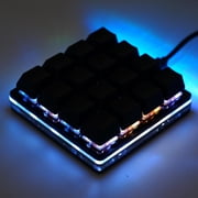 16-Key Programmable Mechanical Macro Pad, Custom One-Handed Shortcut Keypad with SayoDevice Support, Onboard Storage Plug-and-Play Gaming Keypad, Black