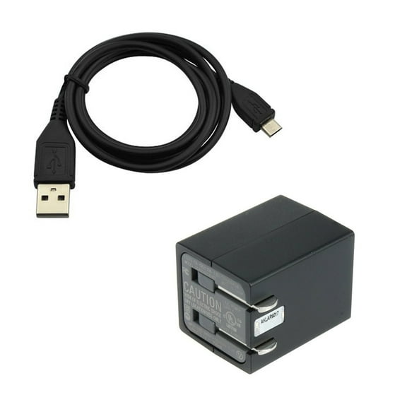 Moto G7 Power - 2-Port Home Charger, USB Cable Power Adapter Cord AC Plug Wall MicroUSB Travel for Motorola Moto G7 Power Phone