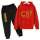 thumbnail image 5 of Conjunto de 2 piezas de sudadera y pantalones CR7 de ídolo de fútbol de primavera y otoño para niños, adecuado para deportes, ocio, moda, chándales para niños y niñas, 5 of 5