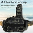 thumbnail image 3 of Large Capacity Lure Fishing Tackle Bag – Multi-Functional Tactical Waist Pack with Rod Holder, Crossbody Design for Bass, Spin, Fly & Saltwater Fishing Gear Storage, 3 of 16