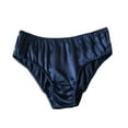 thumbnail image 1 of Navy Blue Bikini Style Pure Silk Pantie, 1 of 8