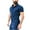 Blue, variant on APEXFWDT Coveralls for Men Short Sleeve Zippered Jumpsuit with Belt Mens Wrinkle Resistant Casual Overalls Work Wear Casual Pockets Jumpsuit