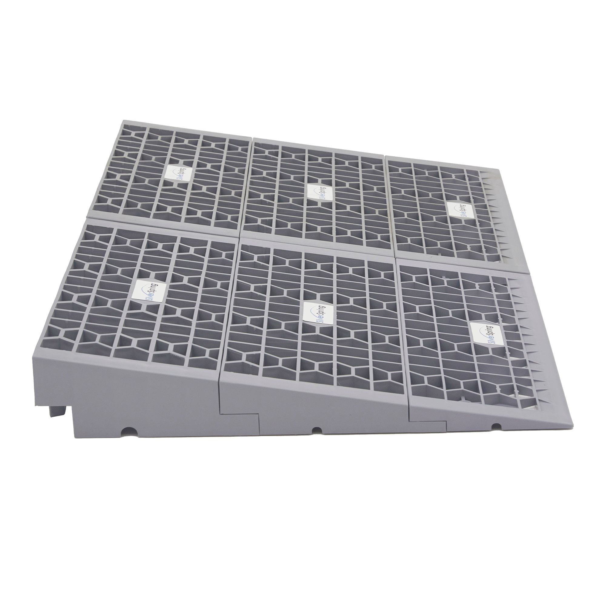 32in W Silver Spring Plastic Multi-Height Threshold Ramp
