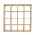 thumbnail image 1 of MasteelfCA Miniature Wooden Storage Rack Mini House Decor 16-grid Shelf Doll House Decor, 1 of 8