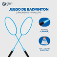 thumbnail image 3 of GIM SPORTS | Juego de Bádminton 2 Raquetas y 1 Gallito - Compite y Disfruta en Cualquier Lugar - Alto Rendimiendo - ¡Desata tu Potencial y Eleva tu Pasión por el Deporte! Gim Sports 168 C-6, 3 of 4
