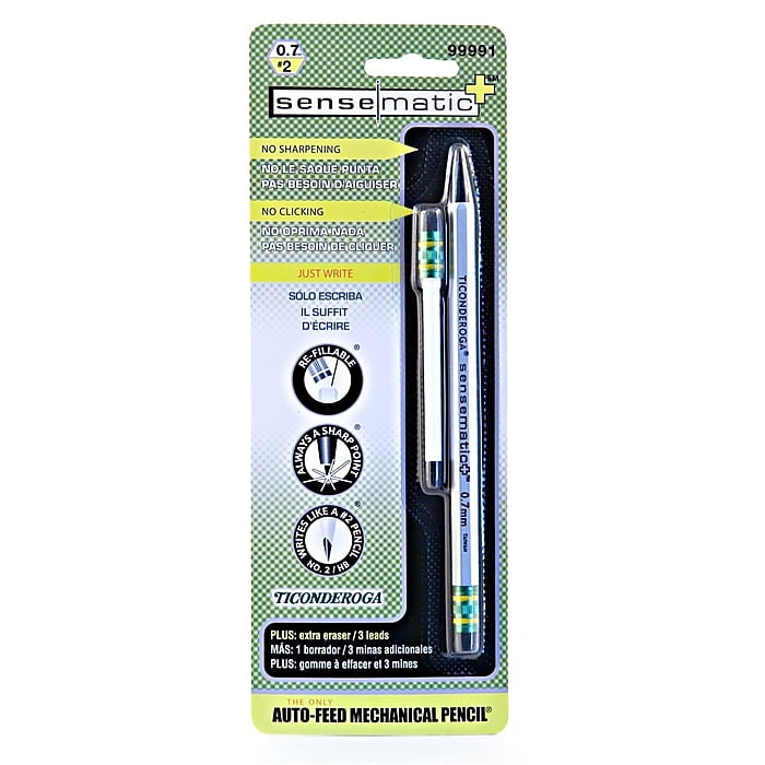 Ticonderoga Sensematic Disposable Automatic Pencil 0.7 mm [Pack of 6]