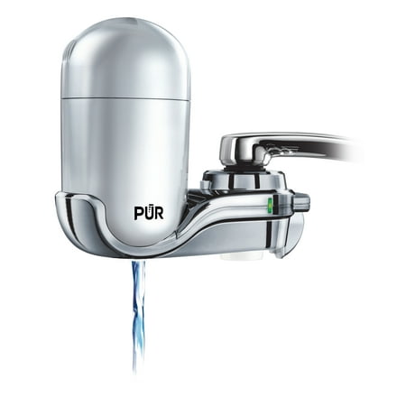 PUR Plus Faucet Mount Water Filtration System, Silver Matte, FM4100B