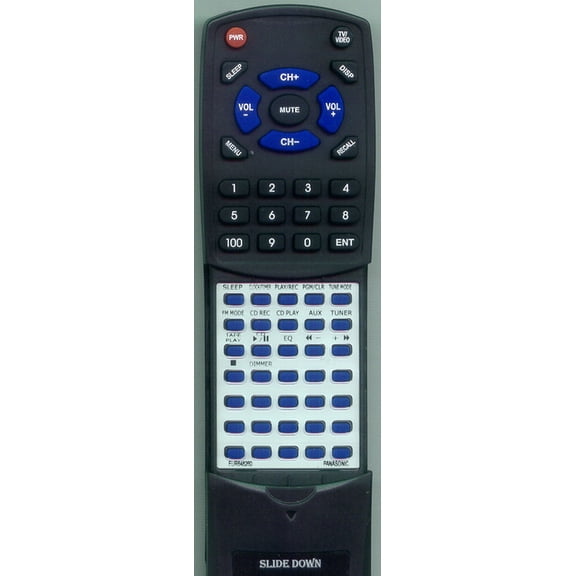 Replacement Remote for PANASONIC RTEUR648260, EUR648260, SAPM07, SCPM07