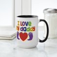 thumbnail image 4 of CafePress - I Love My Daddy - 15 oz Ceramic Large White Novelty Mug, 4 of 4