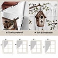 thumbnail image 5 of Sweet Home Swag Curtains for Kitchen/Bedroom/Living Room, Western Stars Bird Houses White Wood Plank Scalloped Curtains 63 Inch Long, Window Swag Topper Curtains Valances 2 Panels Set 36"x63", 5 of 8