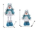 thumbnail image 2 of Christmas Ornament, Santa Claus Snowman Doll, Telescopic Adjustable Holiday Decoration for Desktop and Showcase, Polyester, Stretchable Height, Festive Christmas Doll, Durable and Cute Design, 2 of 4